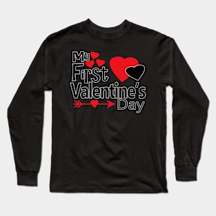 My First Valentine - Baby Valentine Gifts Long Sleeve T-Shirt